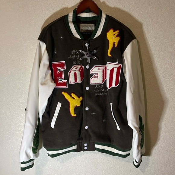 Esenes Dragon Varsity Bomber Jacket - Picture 1 of 5